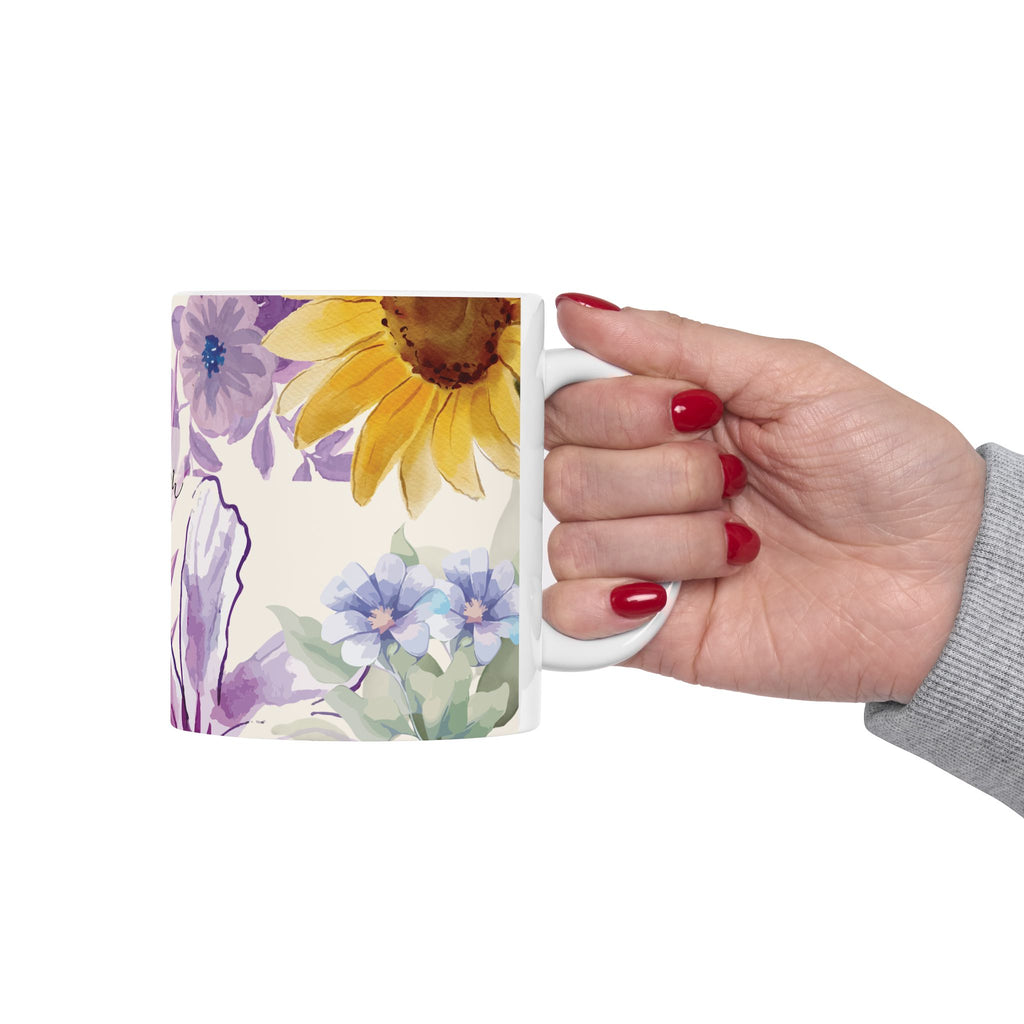 'Bloom' Floral Ceramic Mug
