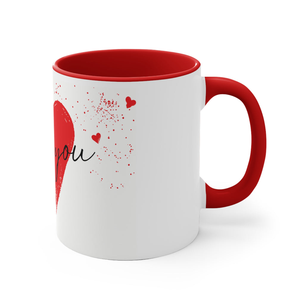 "I love you" Heart Mug
