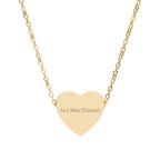 “As a Man Thinketh” Gold Heart Necklace