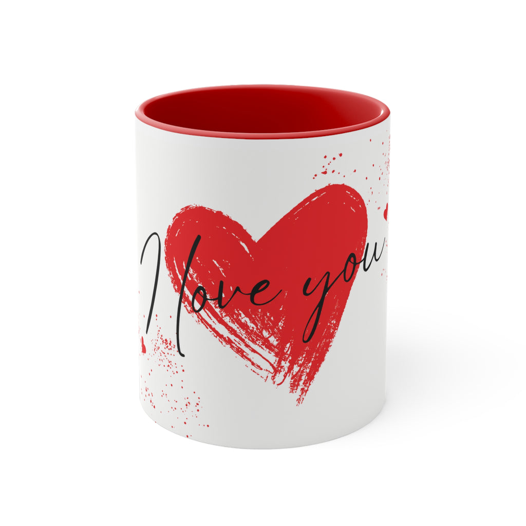 "I love you" Heart Mug