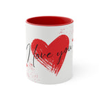 "I love you" Heart Mug