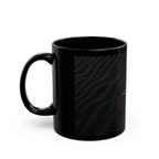 "Luxury" Black Sparkling Wave Mug