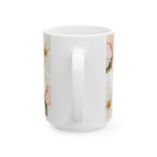 'I Receive Blessings' Floral Ceramic Mug