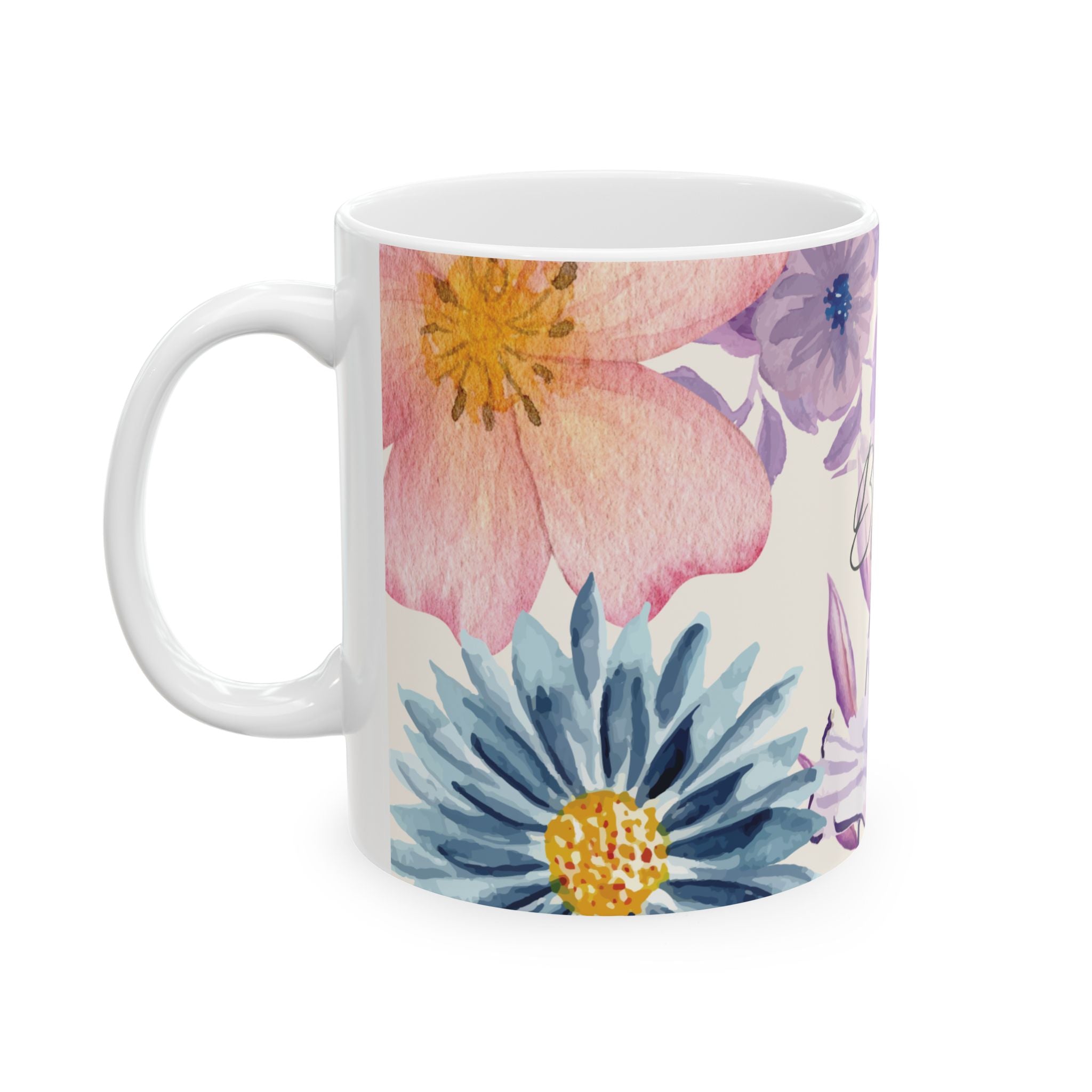 'Bloom' Floral Ceramic Mug