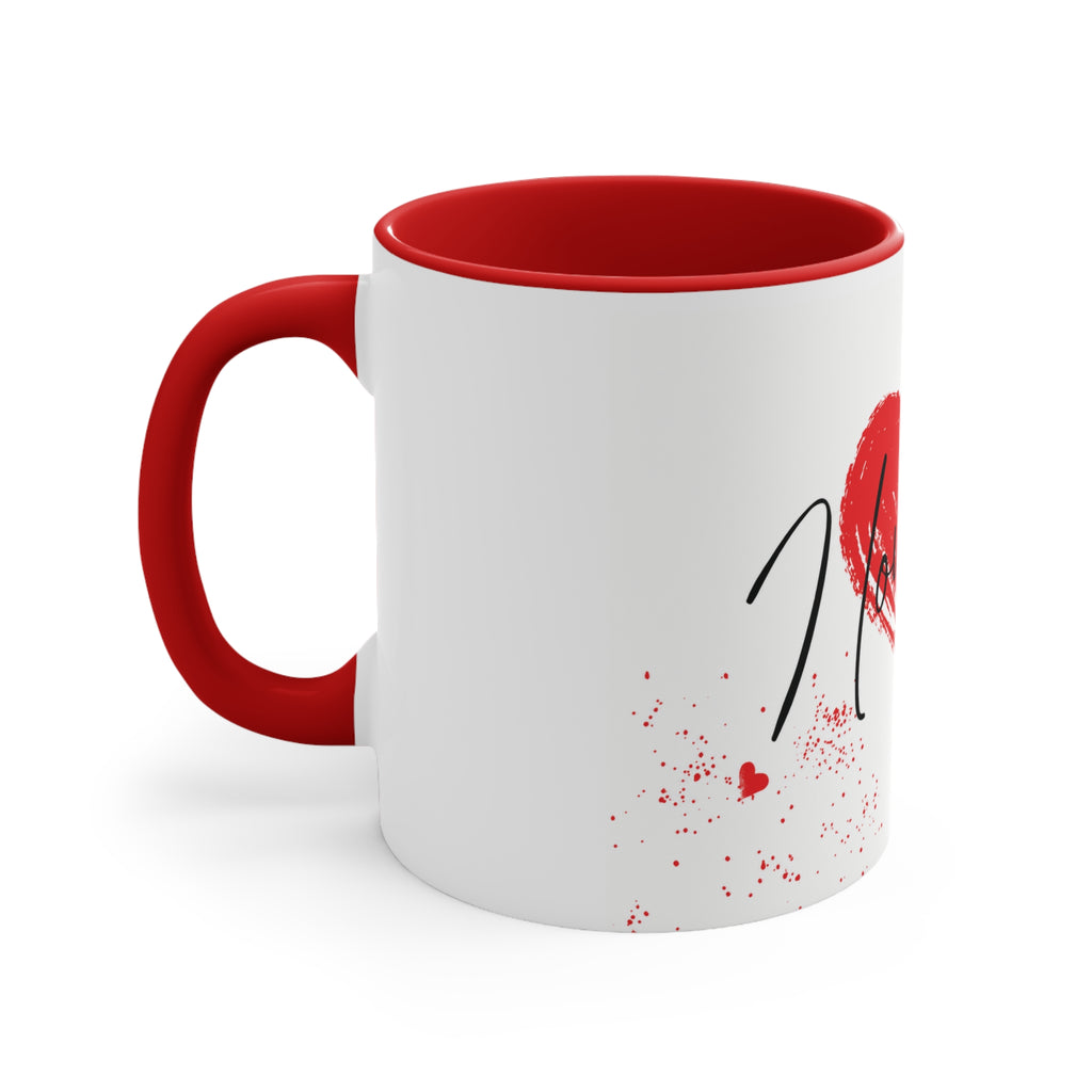 "I love you" Heart Mug