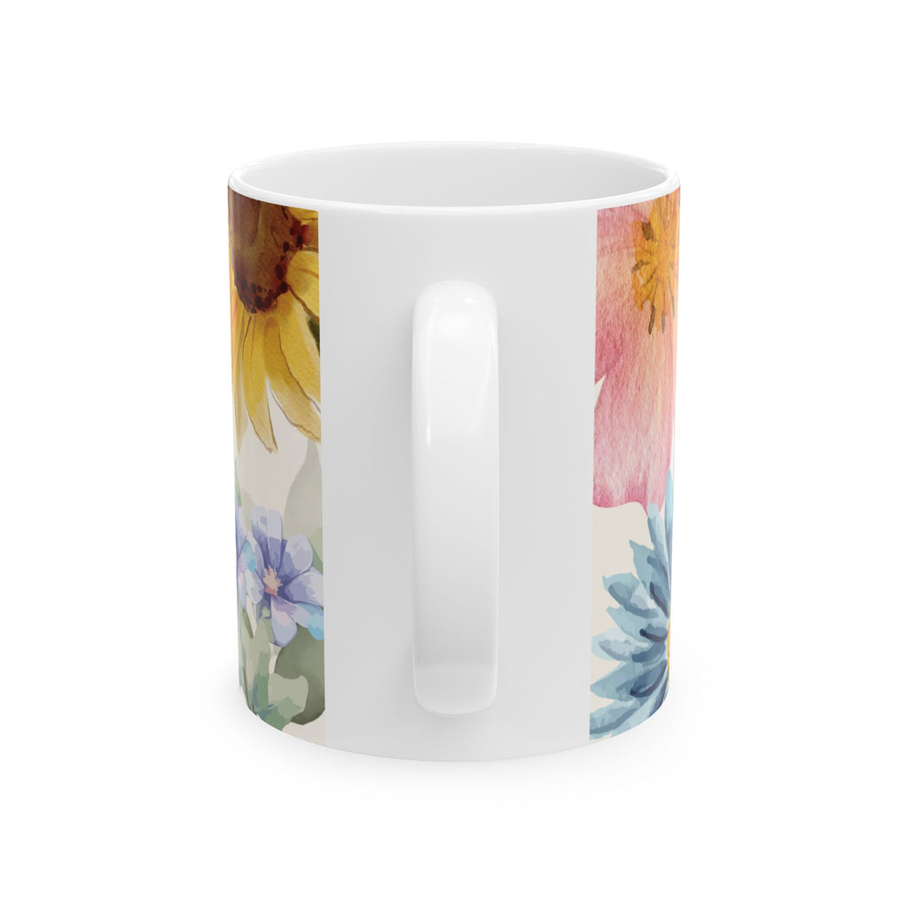 'Bloom' Floral Ceramic Mug