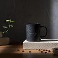 "Luxury" Black Sparkling Wave Mug