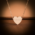 “As a Man Thinketh” Rose Gold Heart Necklace