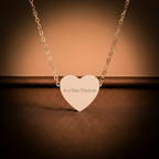 “As a Man Thinketh” Rose Gold Heart Necklace