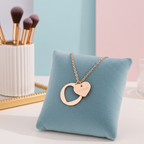 "FAVORED" Elegant Engraved Rose Gold Pendant Necklace