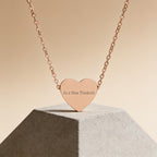 “As a Man Thinketh” Rose Gold Heart Necklace