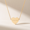 “As a Man Thinketh” Gold Heart Necklace