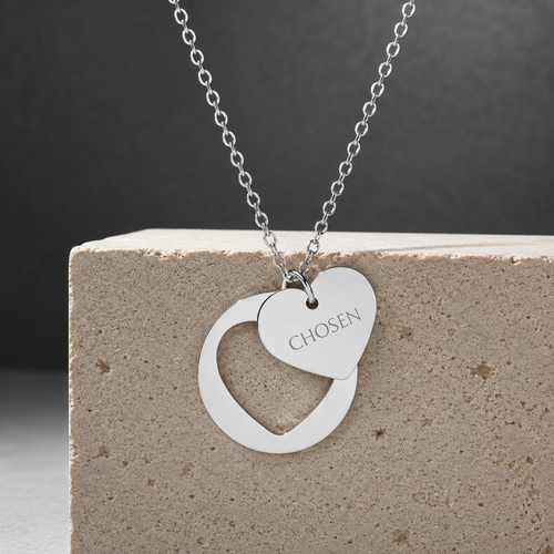 “CHOSEN” Stainless Steel Pendant Necklace
