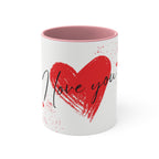 "I love you" Heart Mug
