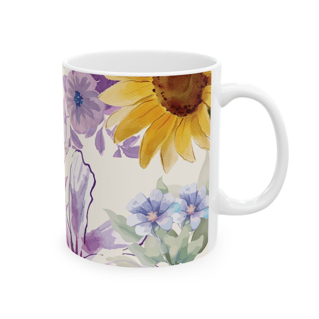 'Bloom' Floral Ceramic Mug