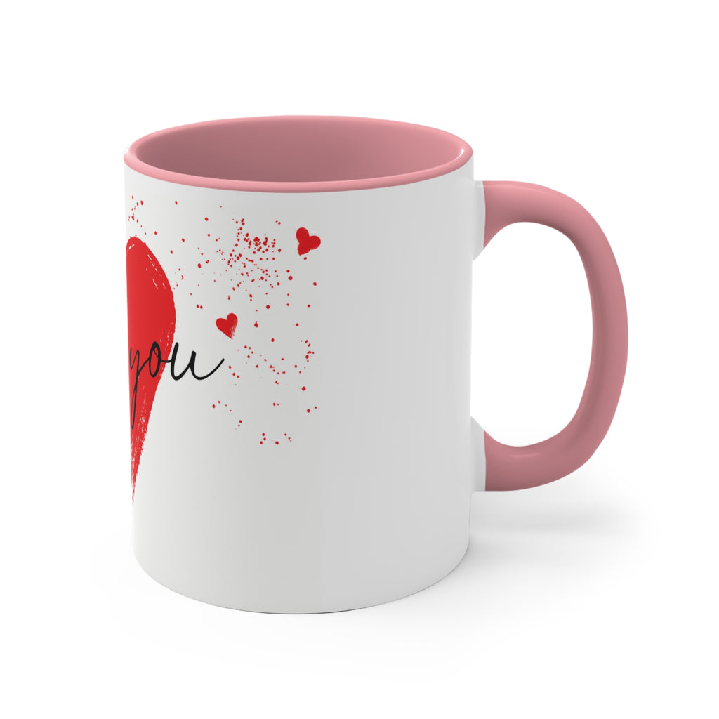 "I love you" Heart Mug