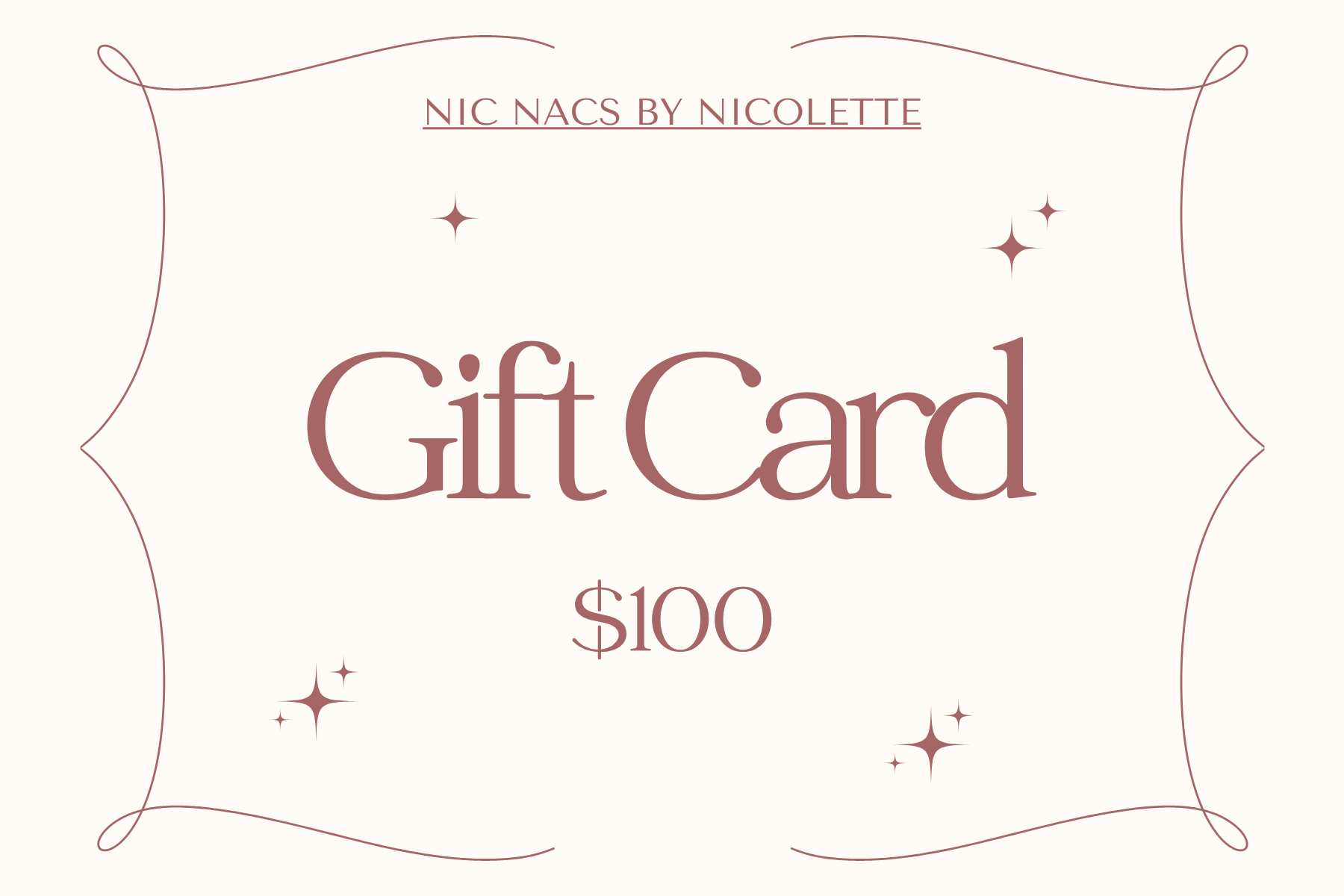 Brown Neutral Minimalist $100 eGift Card