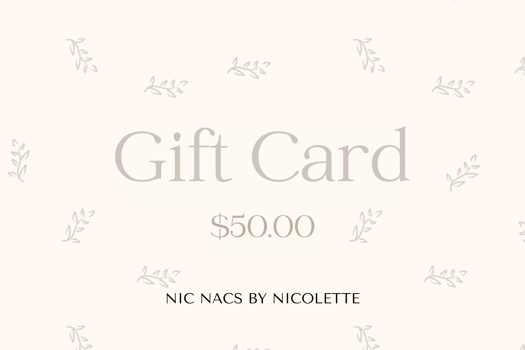 Signature $50 Leaf eGift Card